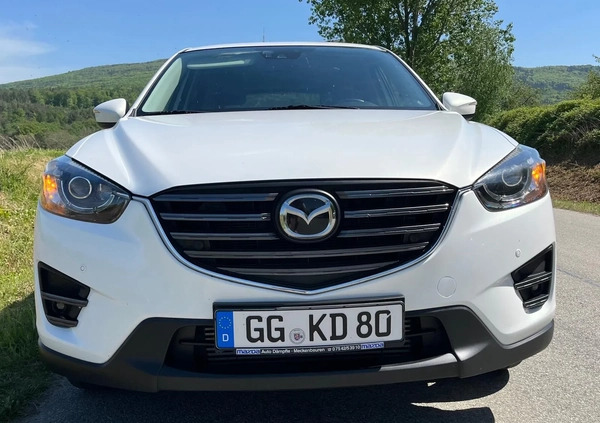 Mazda CX-5 cena 53999 przebieg: 155000, rok produkcji 2015 z Biała małe 742